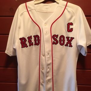 Rare- Jason Varitek captain jersey. Red Sox retire